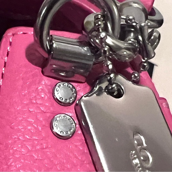 COACH Polished Pebble Leather Cassie Crossbody 19 Petunia - Picture 10 of 11